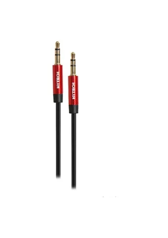HYTECH HY-X72 1M KIRMIZI METAL KONEKTÖRLÜ 3.5MM STEREO KIRMIZI SES KABLOSU