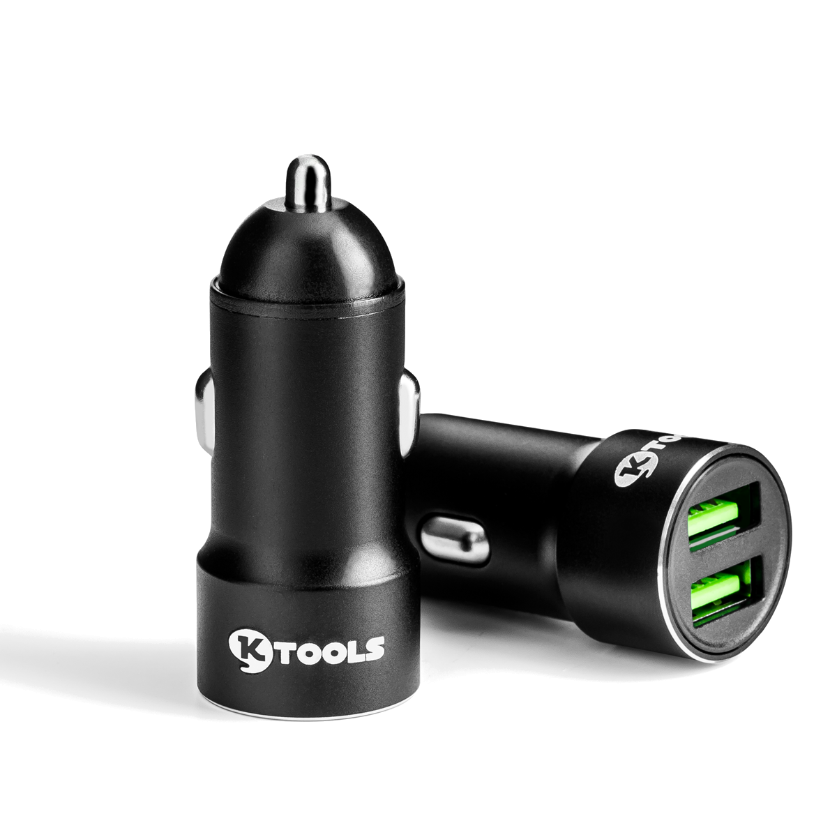 KTOOLS DRIVE INN 2.4A 2USB SIYAH KABLOSUZ ARAC SARJI