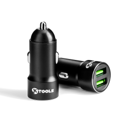 KTOOLS DRIVE INN 2.4A 2USB SIYAH KABLOSUZ ARAC SARJI