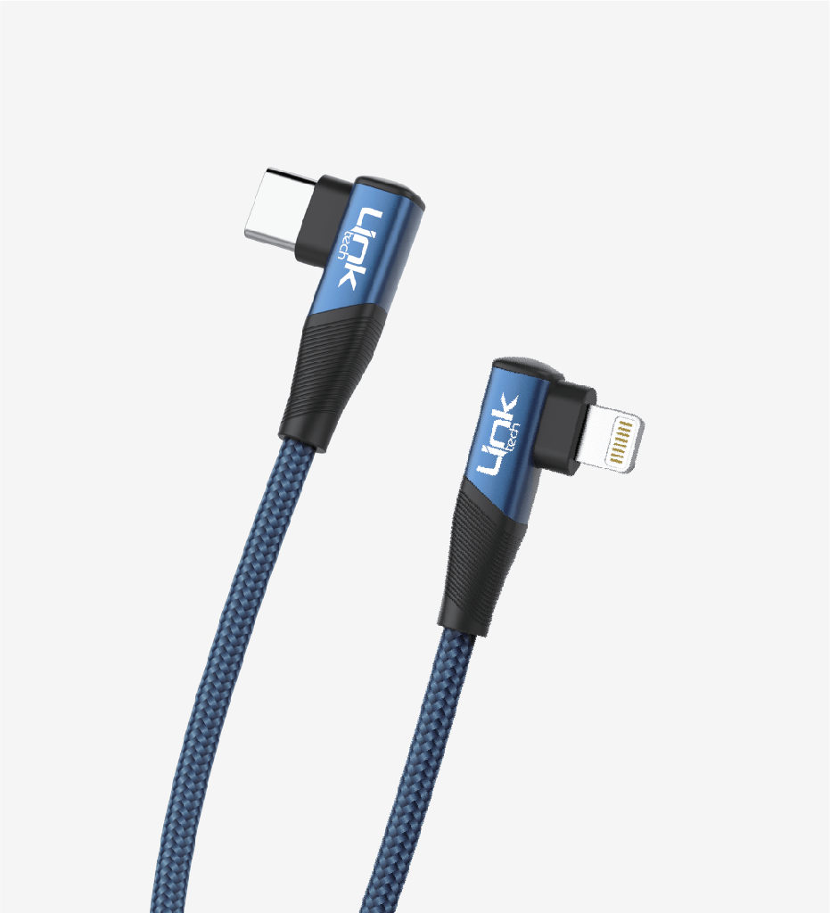 LINKTECH K596 27W TYPE-C - LIGHTNING 90 DERECE DATA/ŞARJ KABLOSU 1.5MT