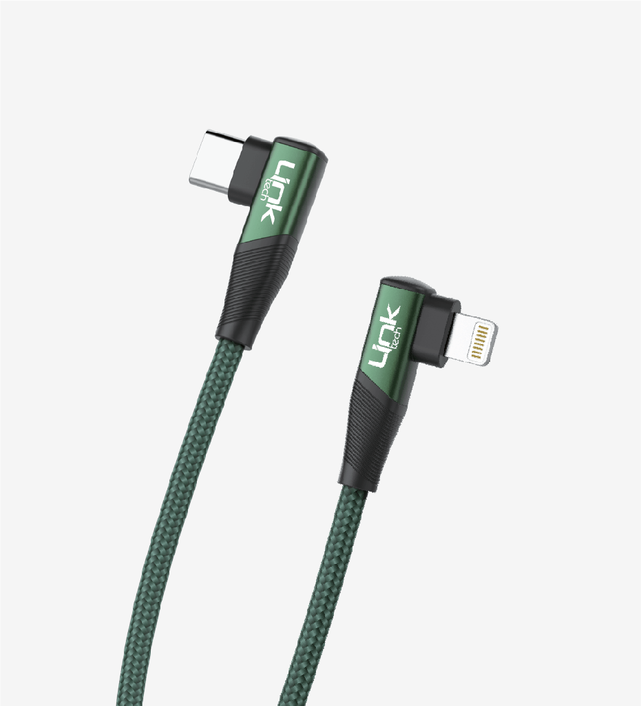 LINKTECH K596 27W TYPE-C - LIGHTNING 90 DERECE DATA/ŞARJ KABLOSU 1.5MT