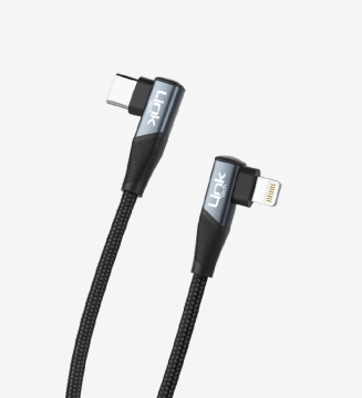 LINKTECH K596 27W TYPE-C - LIGHTNING 90 DERECE DATA/ŞARJ KABLOSU 1.5MT