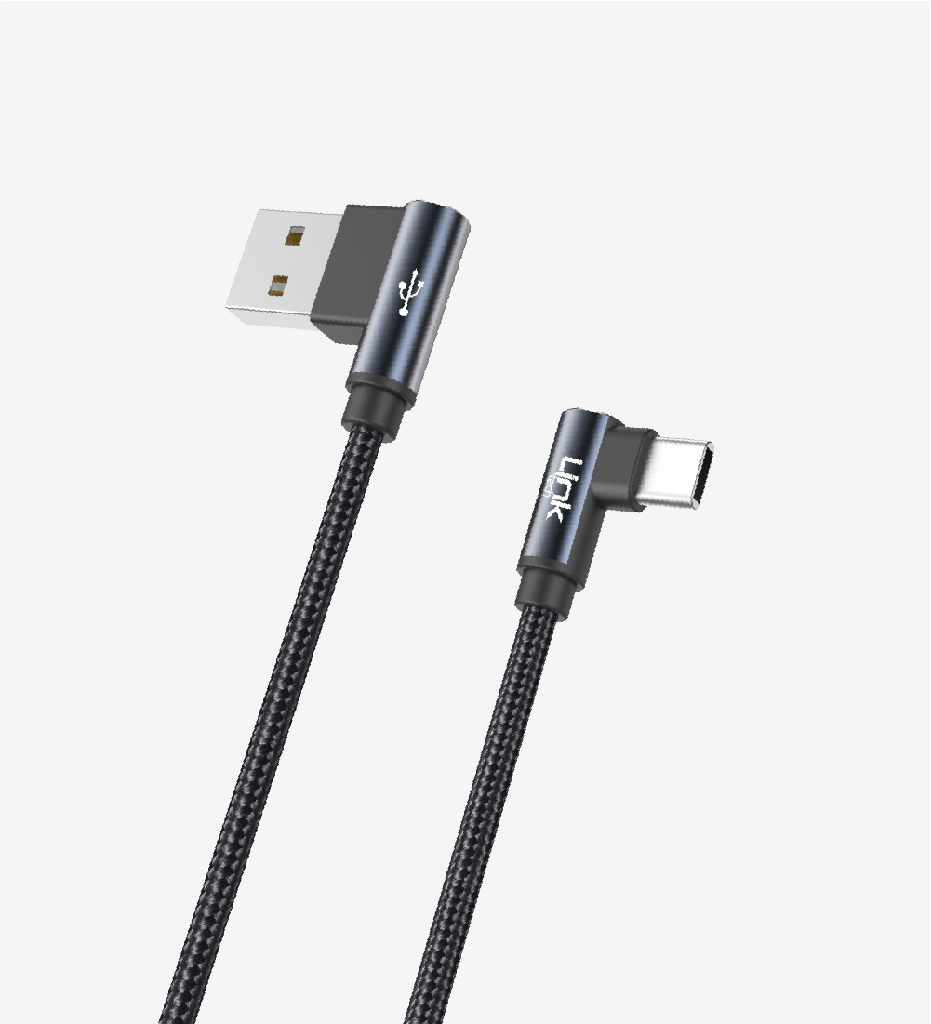 LINCTECH K594 TYPE-C USB 90 DERECE GAMER,OYUNCU KABLOSU 1,5MT