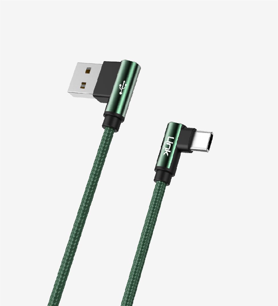 LINCTECH K594 TYPE-C USB 90 DERECE GAMER,OYUNCU KABLOSU 1,5MT