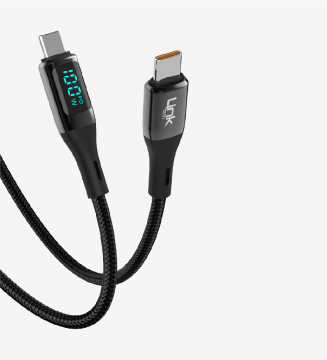 LINKTECH K680 DİJİTAL GÖSTERGELİ USB - TYPE-C 66W DATA VE ŞARJ KABLOSU 1MT 5A