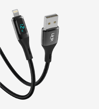LINKTECH K682 DİJİTAL GÖSTERGELİ USB - TYPE-C 66W DATA VE ŞARJ KABLOSU 1MT 5A