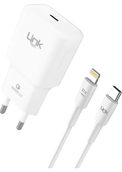 LINKTECH T447 STRONG USB-C / LIGHTNING 20W ŞARJ ALETİ
