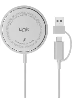 LINKTECH W513 15W Magnetic Wireless Charger PD+USB A Port