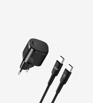 LINKTECH G826 SUPPER SİLİCON TECH 25W PD USB-C ŞARJ ALETİ TYPE-C KABLO SET