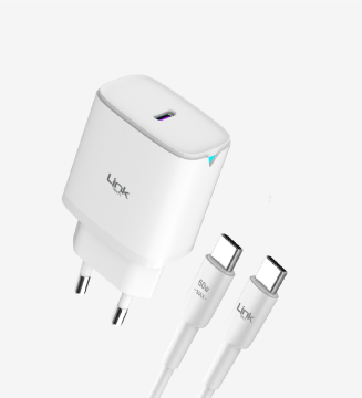 LINKTECH C312 USB-C TO USB-C CABLE 30 W KABLOLU ŞARJ ALETİ