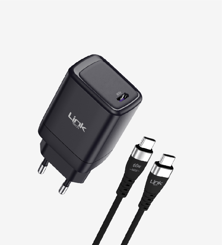 LINKTECH G845 PREMİUM 45W TYPE-C SUPER SI MİNİ ŞARJ CİHAZI ŞARJ ALETİ