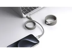 Momax Mag Link 100W USB-C to USB-C Magnetic Cable 1m Titanium Chrome