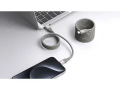 Momax Mag Link 100W USB-C to USB-C Magnetic Cable 2m Titanium Chrome