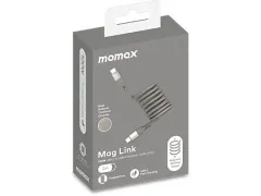 Momax Mag Link 100W USB-C to USB-C Magnetic Cable 2m Titanium Chrome