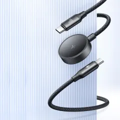 MCDODO CA-4210 1.5 M 60W 2'Sİ 1 ARADA TYPE-C TO TYPE-C + SAMSUNG WATCH KABLOSUZ ŞARJ CİHAZI