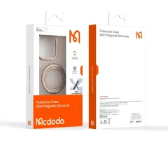 Mcdodo PC-4934 Iphone 16 Pro Halka standlı Magsafe Titanyum Kapak