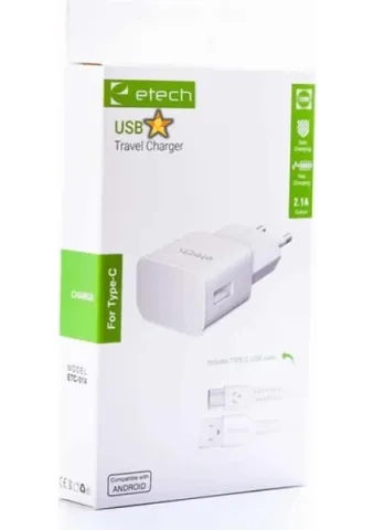 E-ECH ETC-014 2.1A 10W TYPE-C USB ŞARJ SETİ