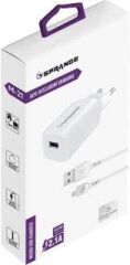 SPRANGE USB-A / MİCRO 2.1A SEYAHAT ŞARJI