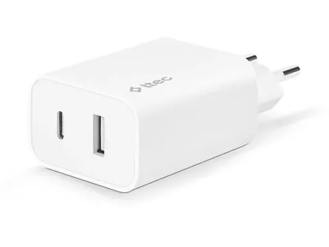 TTEC 2SCS25B SMARTCHARGER DUO USB-C/USB-A TRAVEL CHARGER