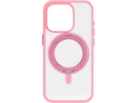 MOMAX MRAP23MP iPhone 15 Pro Roller Amour Magsafe Kılıf Pembe