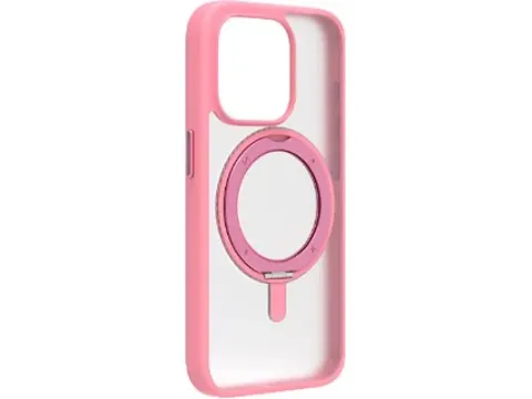 MOMAX MRAP23MP iPhone 15 Pro Roller Amour Magsafe Kılıf Pembe