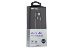 S-LINK SWAPP SW-C755 1M 3A TYPE-C KILIFLI METAL