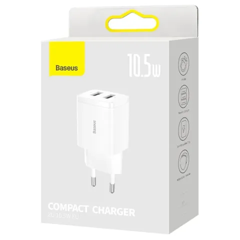 BASEUS Compact Dual 10.5W Seyahat Şarj Cihazı
